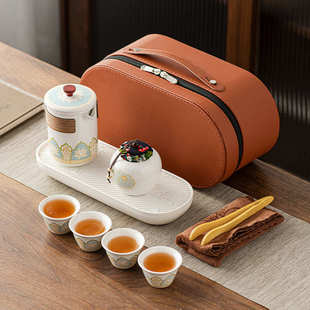 批发茶盘家用功夫茶具户外便携式 旅行茶具小套装 茶壶商务礼品logo