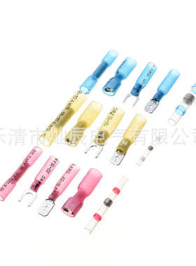 电商 294pcs焊锡环热缩接线连接端子150p+热缩管组合144p套管