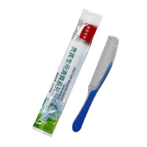 宾馆酒店专用一次性梳子洗漱用品套装客房旅店双色长条塑料头梳子