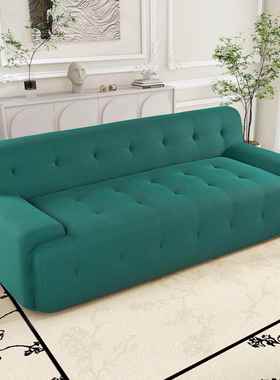 新款225年意式极简罗小奇户型沙0发客厅现堡代简80098约直排布艺