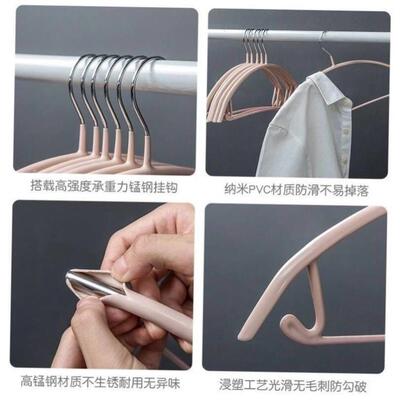 10 pcs Adult clothes hangers plastic seamless hanger无痕衣架
