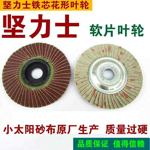 坚力士铁心花形页轮60#80120180240 320400600目软百叶片100*16mm
