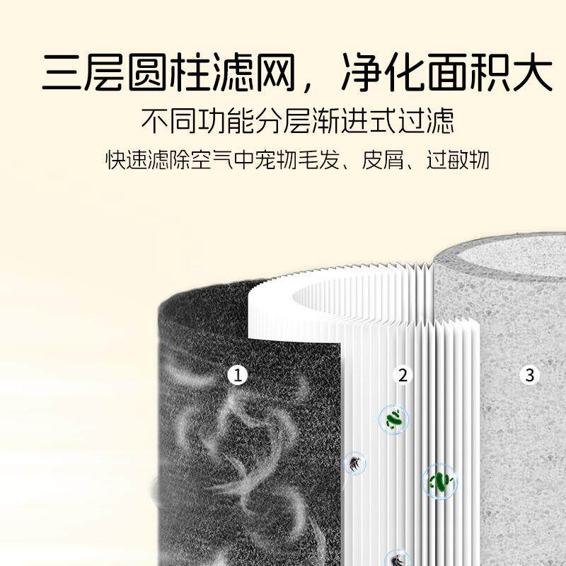 比克宠物狗空气净化家用猫吸附浮诺S01毛负离器子除味杀菌除臭机