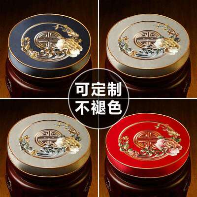 新中式圆形椅子坐垫藤椅垫子防滑古筝圆垫子鼓凳垫加厚圆凳垫