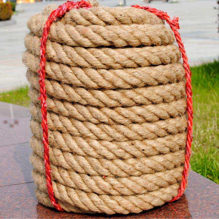 拔河比赛用绳拔河绳20-25-30米4cm-3cm加粗麻绳比赛用绳