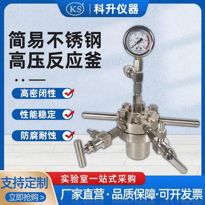 简易不锈钢高压反应釜CF-0.025L-20L高压釜实验室高压釜