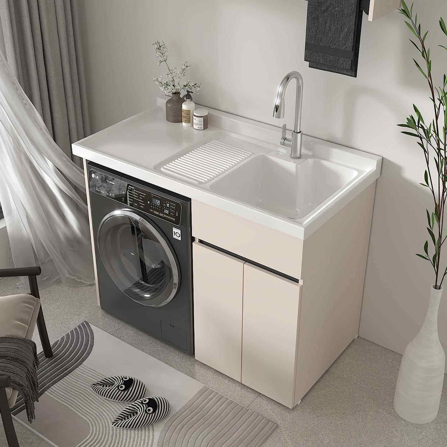 蜂窝铝阳台洗衣柜组合定制切角洗衣池洗衣机一体柜伴侣厂家直销,家装主材,浴室柜组合,淘宝优惠券,粉丝福利购,淘宝优惠卷