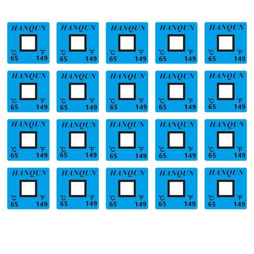 HWDJ-65变色测温纸瀚群不可逆测温贴片示温片变色温度贴感温条