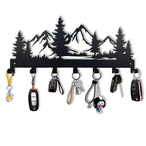 1pc Beautiful mountain forest shape metal key holder wall ho