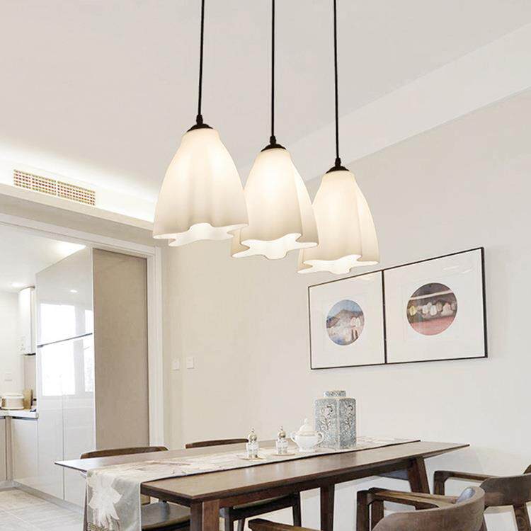 餐厅吊灯现代简约餐吊灯创意三头餐厅灯卧室灯饰LED吧台饭厅灯具