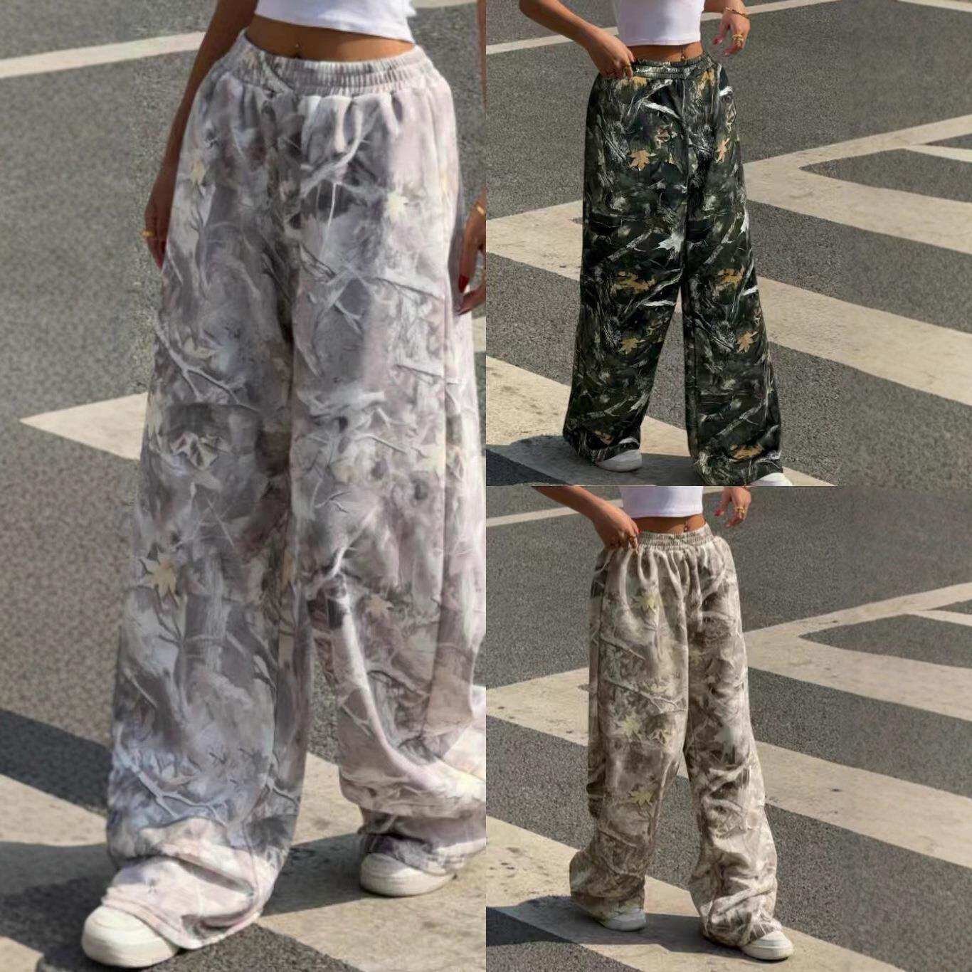 欧美时尚Y2K街头风休闲裤子弹连衣裙