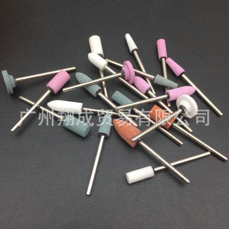 外贸新款100pc套装石英打磨头打磨指甲卸甲速度快 美甲打磨机配件