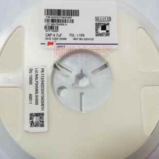 风华陶瓷电容0402 475K 6.3V10V16V 4.7UF X5R 10% K档 整盘10K