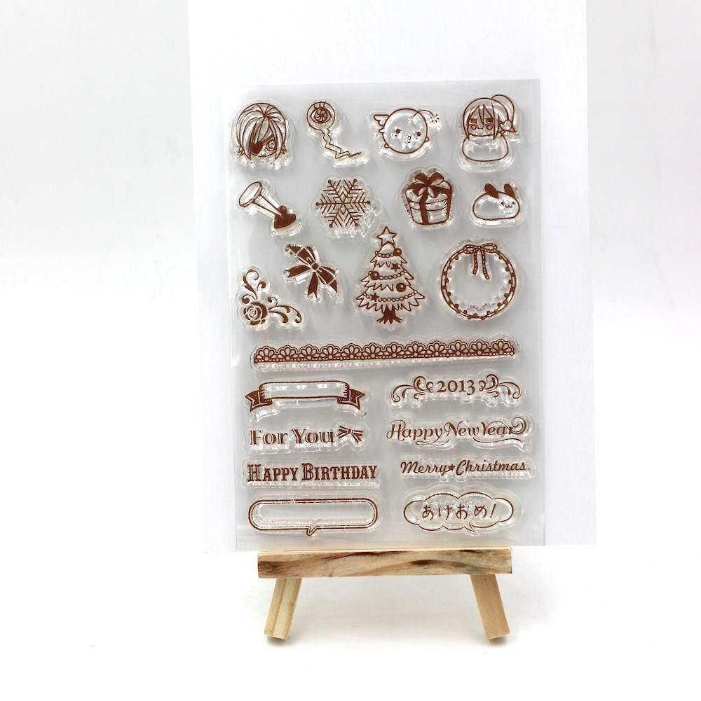 1 sheet DIY Happy birthday Merry Christmas Transparent Clearin the Bedclothes , Bedding Accessories  category - from Buy2taobao.com to provide professional Taobao agent buy service
