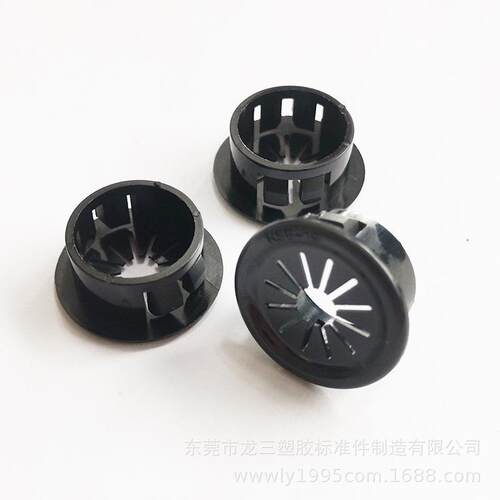 龙三塑胶厂供应花瓣形扣式护线套RSB系列梅花型护线圈塑料出线圈