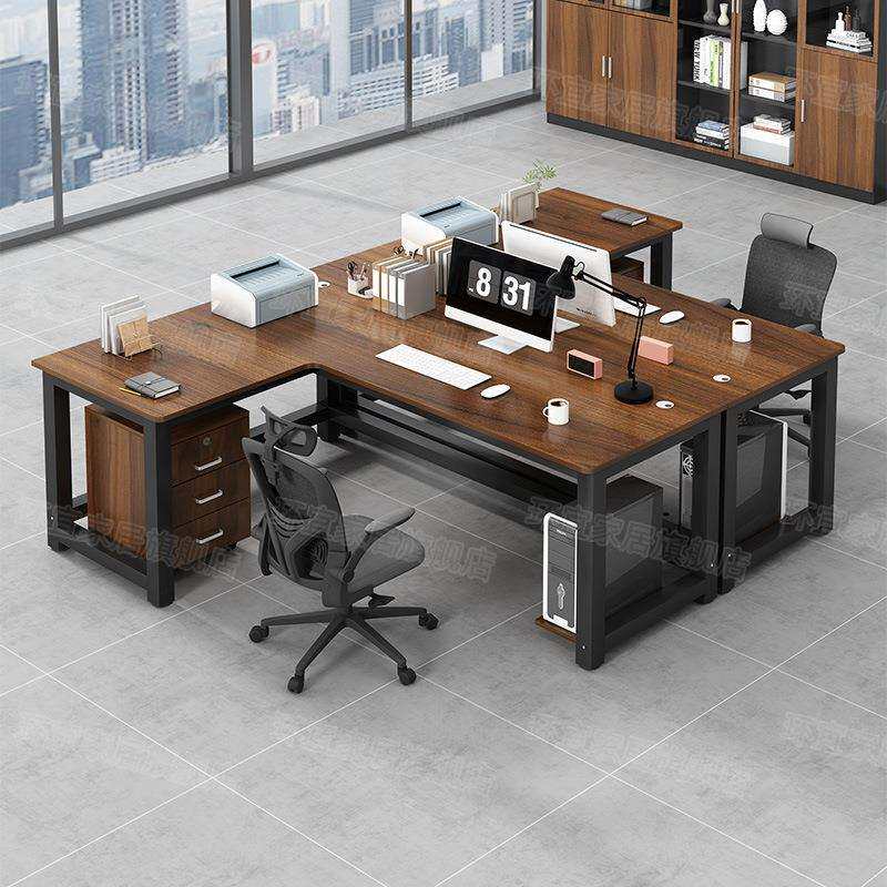 职员办公桌椅组合6人位简约现代办公室单人4人员工位家具办公桌子