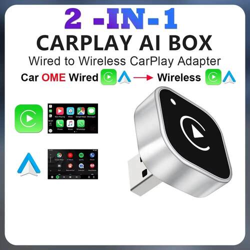 carplay有线转无线carplay安卓盒子双通道车机互联