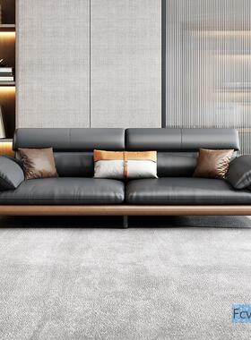 办公室沙发商务接待大厅会客洽区谈简现m1001代轻茶几奢约组合套