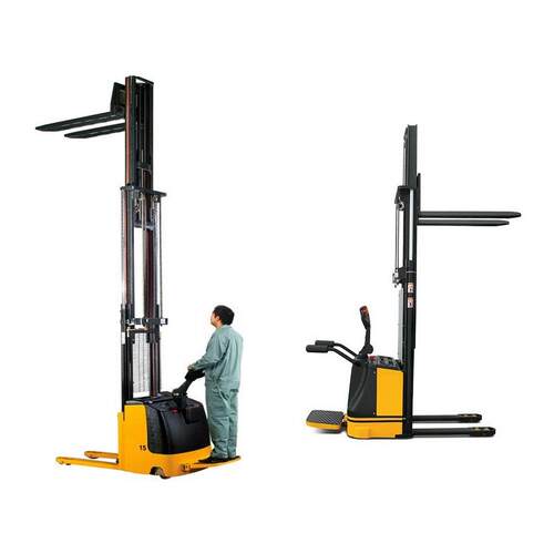 超高型全电动堆高车托盘堆垛车全自动堆高叉车1.5t2