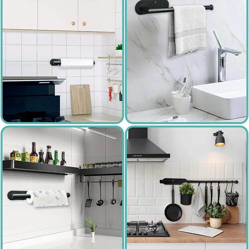 Kitchen Paper Towel Holder Adhesive Tissue Hanger Toilet Rol