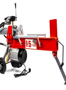 WP-15吨电动液压劈柴机家用3800W大马力木材木桩墩劈裂机劈木机