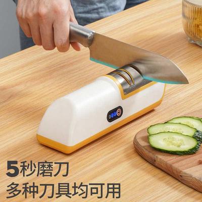 【精品】新品电动磨刀器家用磨刀石厨房小工具磨刀神器充电小型快
