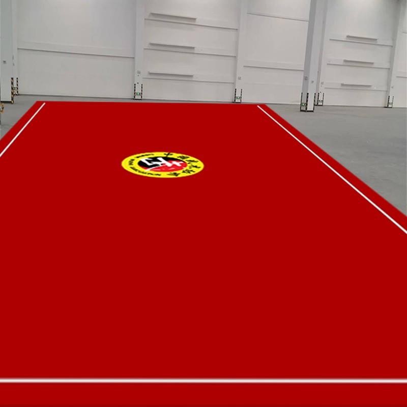 武地毯舞术ZUA蹈logo健身练运专动防滑跆拳道地垫训比赛用手工腈