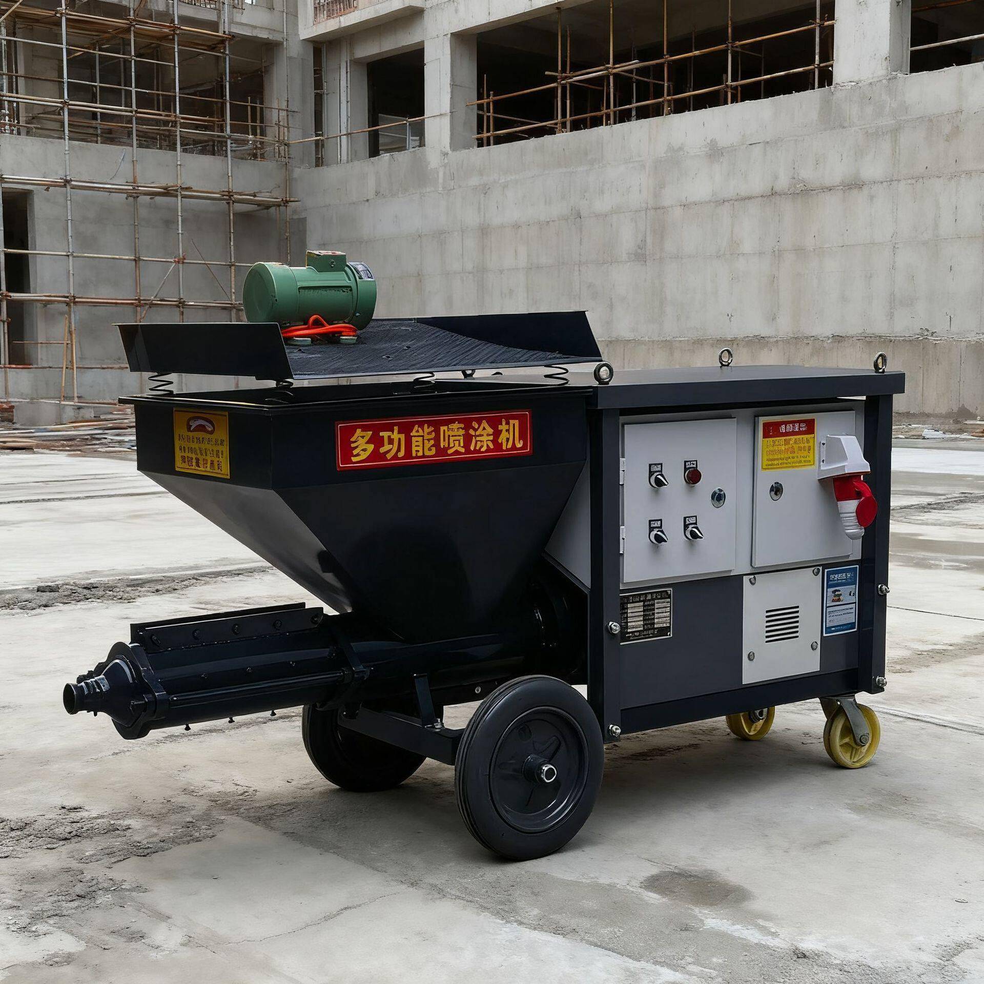 水泥砂浆喷涂机粉墙抹灰压喷浆机工地工程建筑腻子砂浆喷漆机器