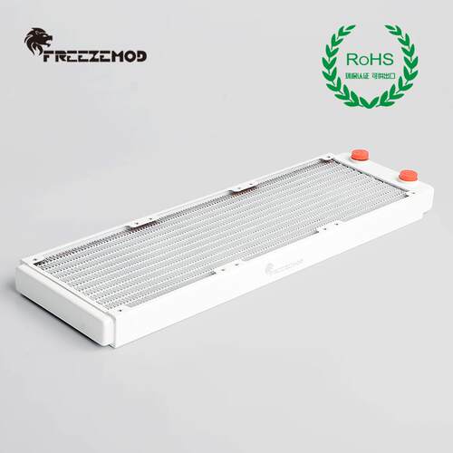 FREEZEMOD电脑水冷TSRP-WP360铜散热排烤漆白色ROHS认证紫铜翅片