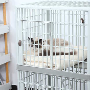 猫笼子家用室内双层猫别墅大号双开门一体超大自由空间大型猫笼子
