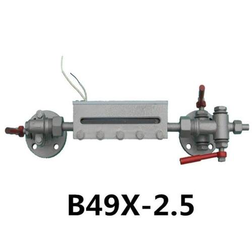 锅炉双色水位计B49X2.5透反射式双色水位计锅炉双色液位计距L