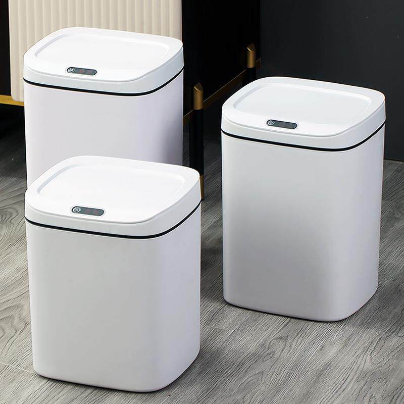 智能垃圾桶家用自动感应垃圾桶卫生间厨房垃圾桶带盖跨境集采礼品
