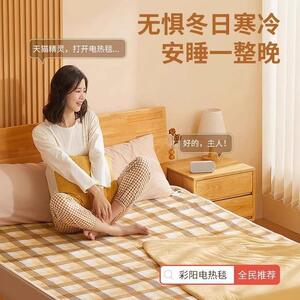 彩阳电热毯单双人双控电褥子调温水暖家用宿舍安全