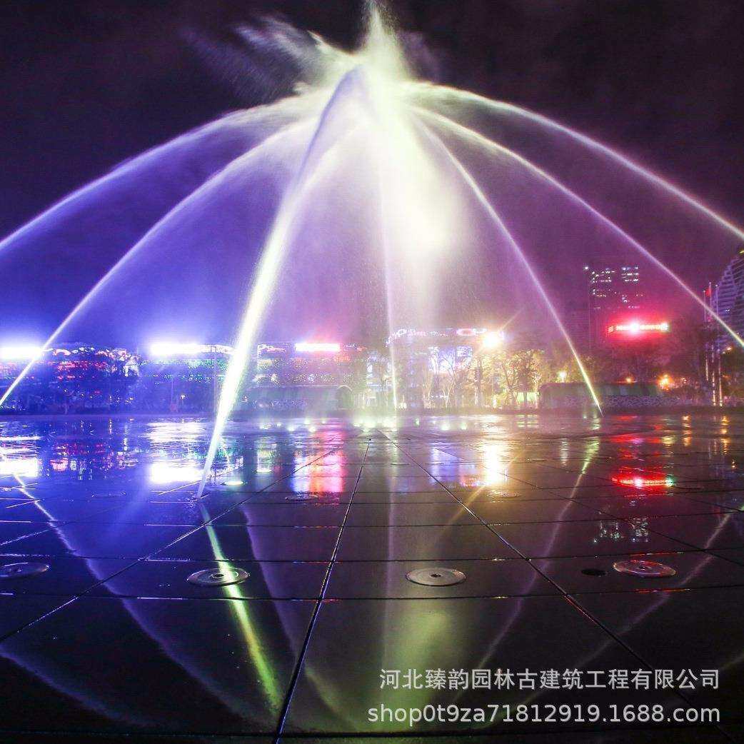 水幕电影音乐喷泉大型水景亮化全套装置人工湖景区喷泉设备厂家