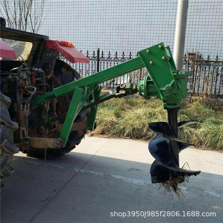荒山绿化植树造林钻坑机 四轮畜牧围栏埋桩挖坑机 电线杆子打眼机