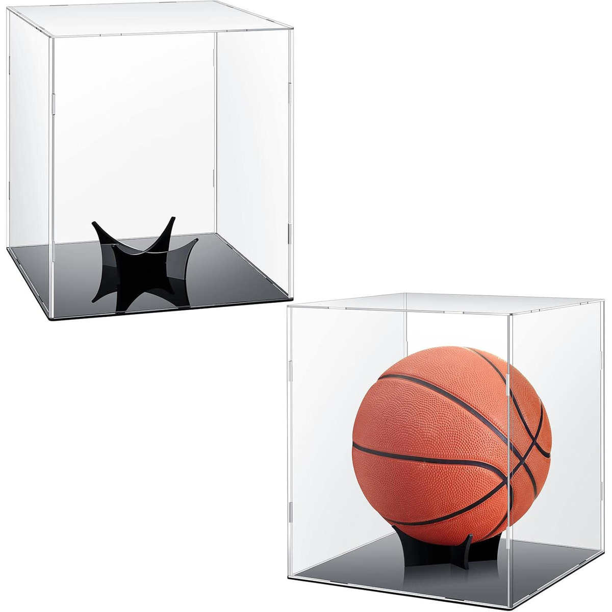 珠宝罩防尘透明定制展示架亚克签名排球力热卖 篮球海外 收纳盒