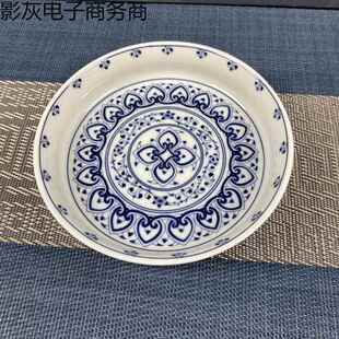 景德镇仿明青花宝相壶承壶垫干泡台高端高级茶杯垫托盘盖碗垫美观