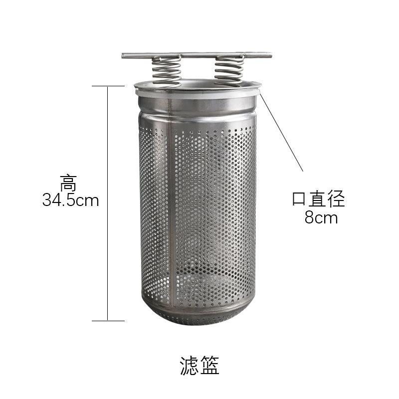 04不锈钢袋式过滤器PP布袋密过滤KNV工业污精沙水3柴油井水泥推车