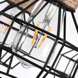 工业风吊灯创意餐厅酒吧671复古吧吊台铁艺美理发店灯艺个性 麻铁