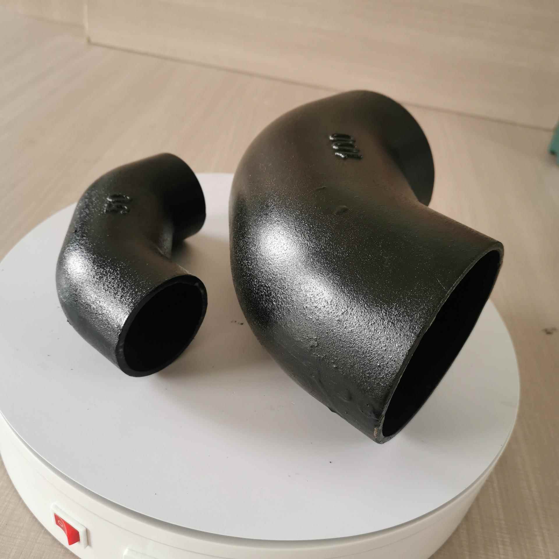 柔性铸铁排水管管件W型双5°4接弯头GCX90°弯头柔性弯铸铁头头