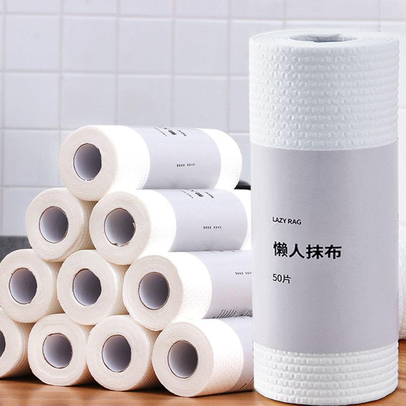 懒人抹布一次性厨房用纸干湿两用家务清洁不沾油洗碗布可水洗