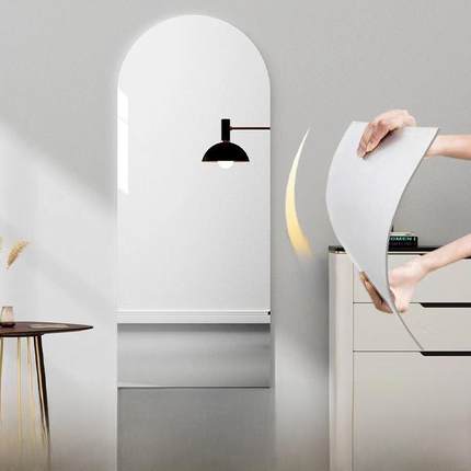 Acrylic soft mirror, wall mounted self-adhesive full-length