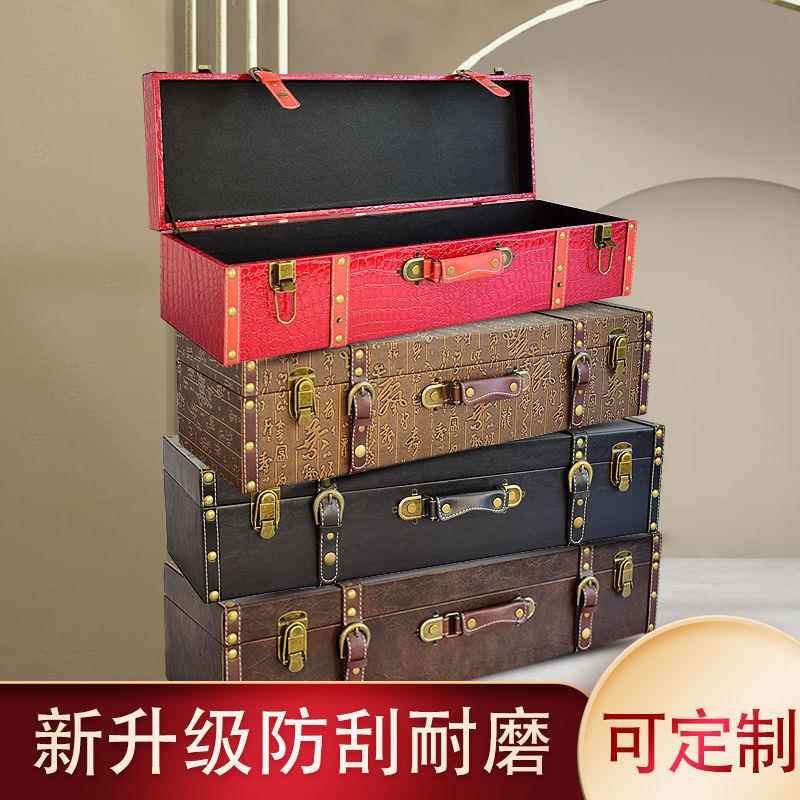 长方形手提箱摄储物箱影摆件道具小头箱子旅行陪箱EHC布娃嫁枕收
