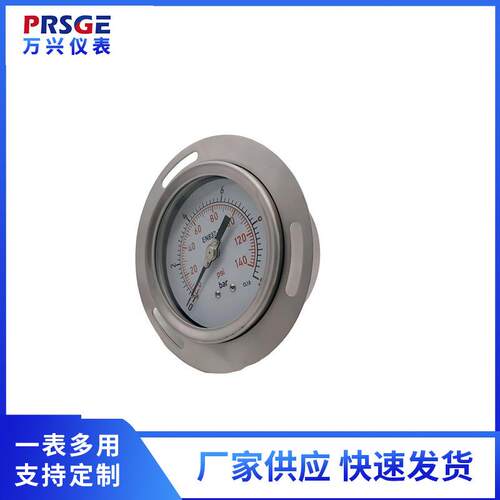 厂家供应不锈钢微卡表 轴向不锈钢微卡压力表Y100BFZTWK