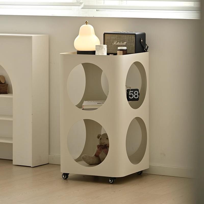 牧森客厅可移动MS-0028边几沙边置物架铁边柜带轮小卧户型室床艺