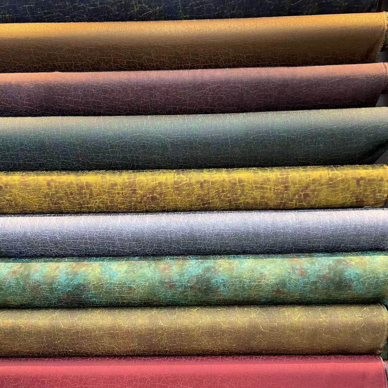 精品龟裂纹真丝香云纱布料新中式服装面料提花DIY布料