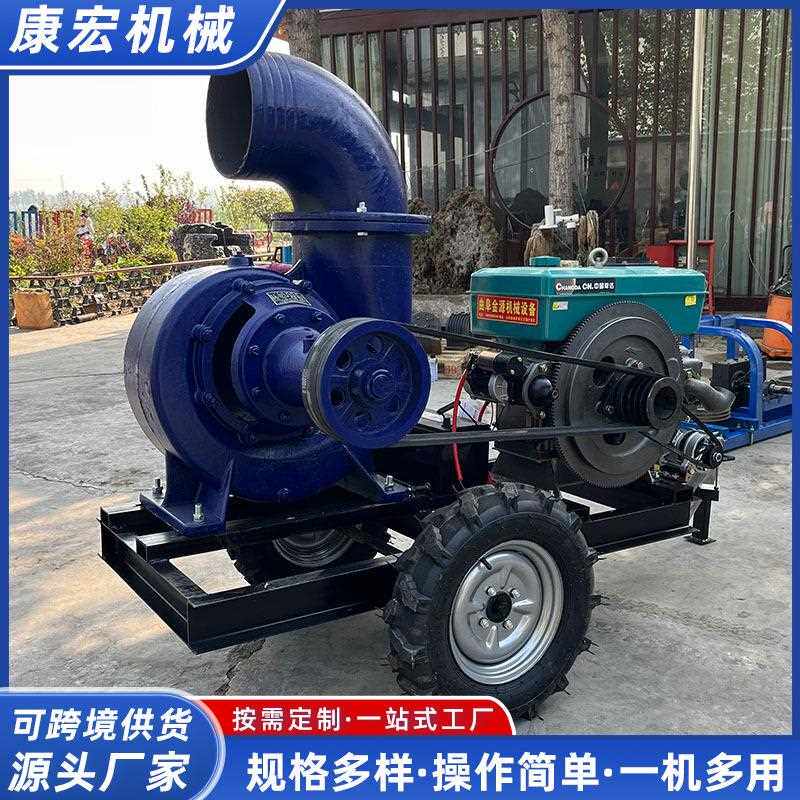 现货柴油机带动高压水泵扬程高压力大打微喷带滴灌转盘机