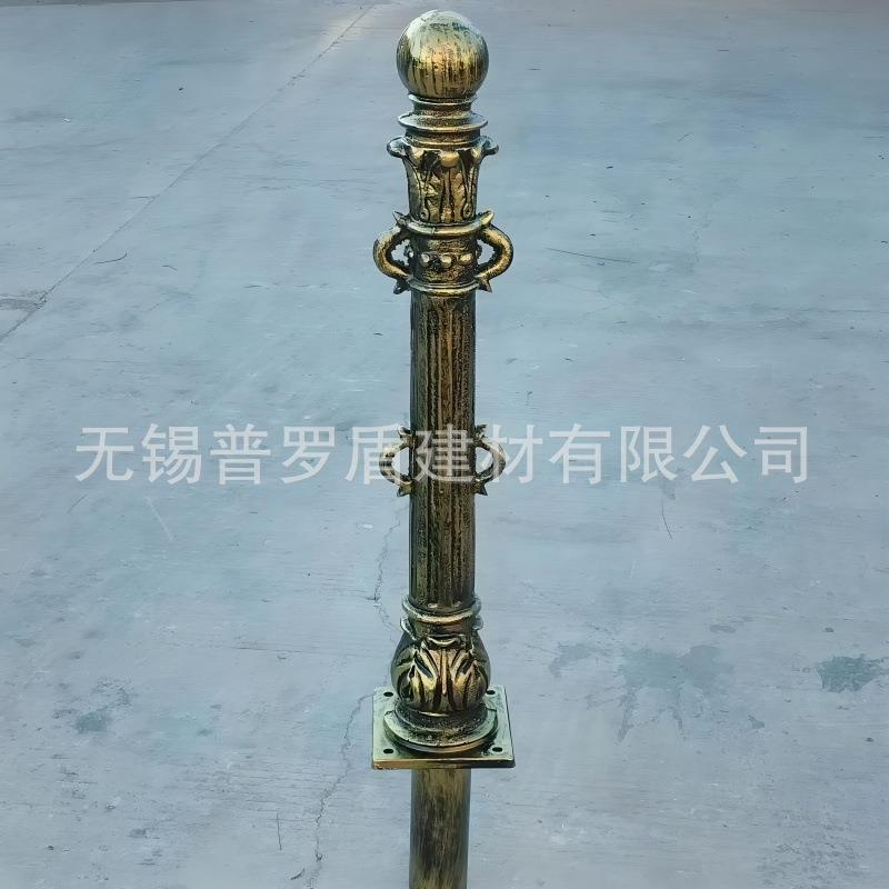 铸铁罗马立柱 广场防撞阻车路障 河道护栏链条柱子 挡车桩车止石
