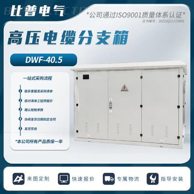高压电缆分支35KVDFW-40.5/630A铜箱排一进一出分接避雷器户外