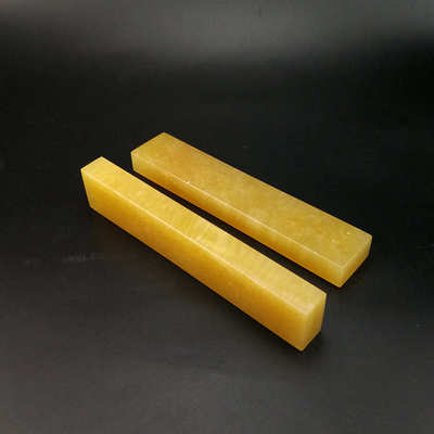 天然米黄玉镇尺文房四宝书房用品送老生朋友礼品玉石镇纸压尺